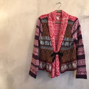 Sundance bright cowl cardigan